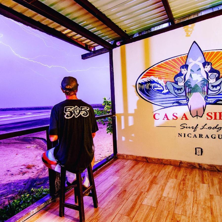 Sirena Surf Lodge Miramar Nicaragua Bagian luar foto